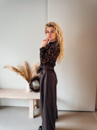 Hlače FIOLA